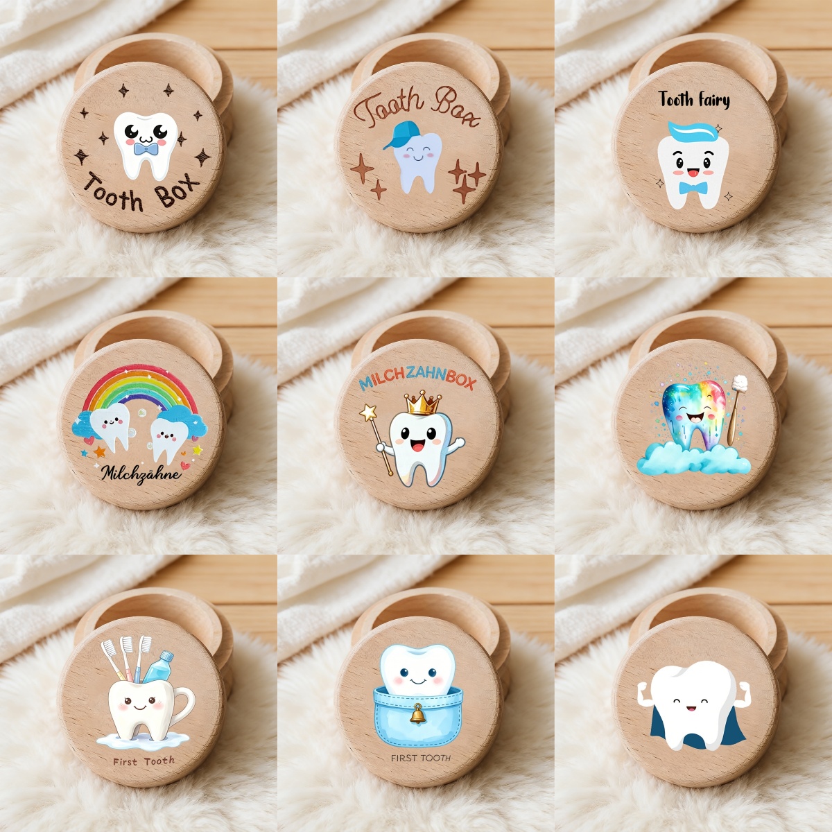 Baby Keepsake Box - 2D Çocuk Erkek Diş Fırçası, Diş