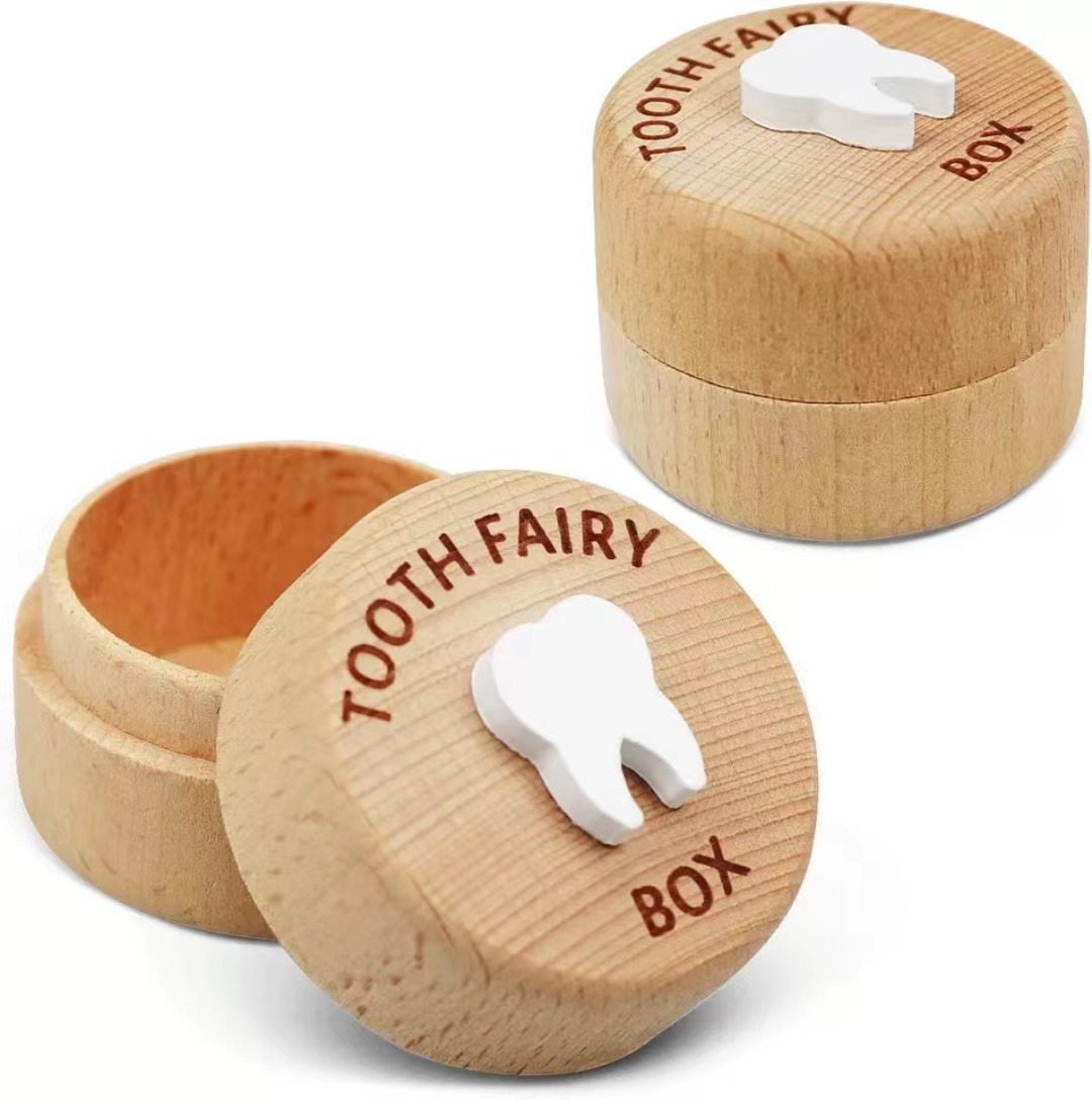 Baby Keepsake Box - 1 adet Ahşap Bebek Diş Hatıra