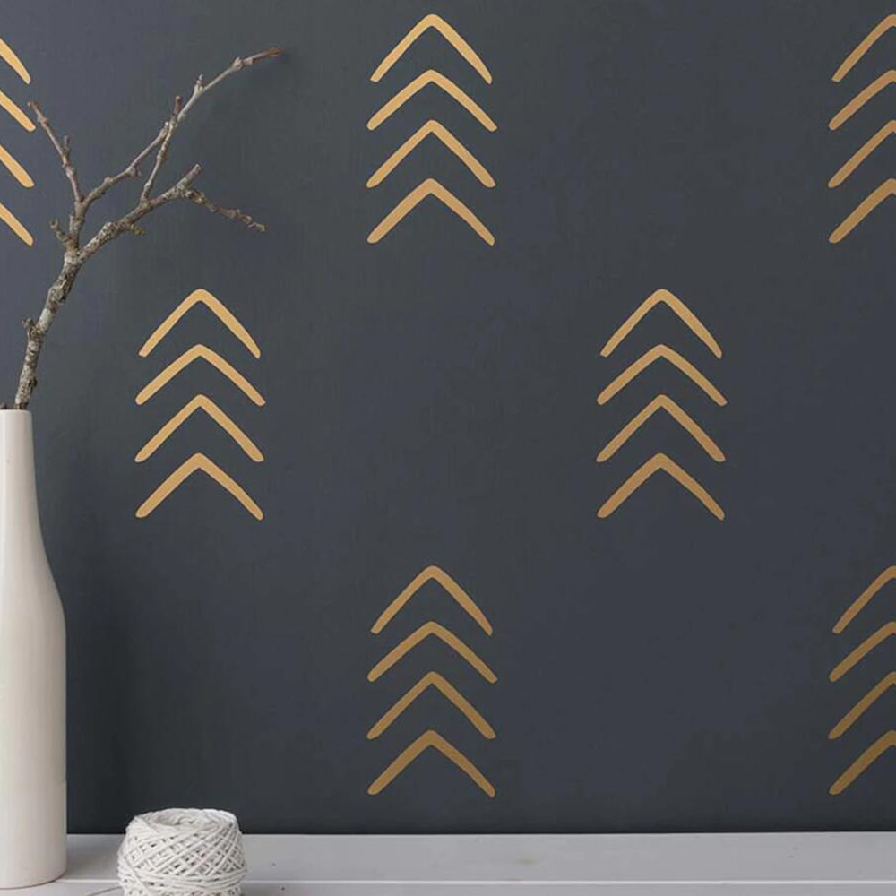 Baby Nursery Vinyl Wall Stickers - 28 Adet Geometrik Benzersiz Ok Duvar