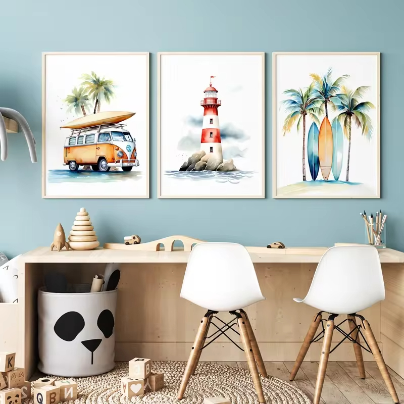 Sörf okyanus temalı kreş plaj  - Baby Nursery Themes incelemesi ve fiyatı