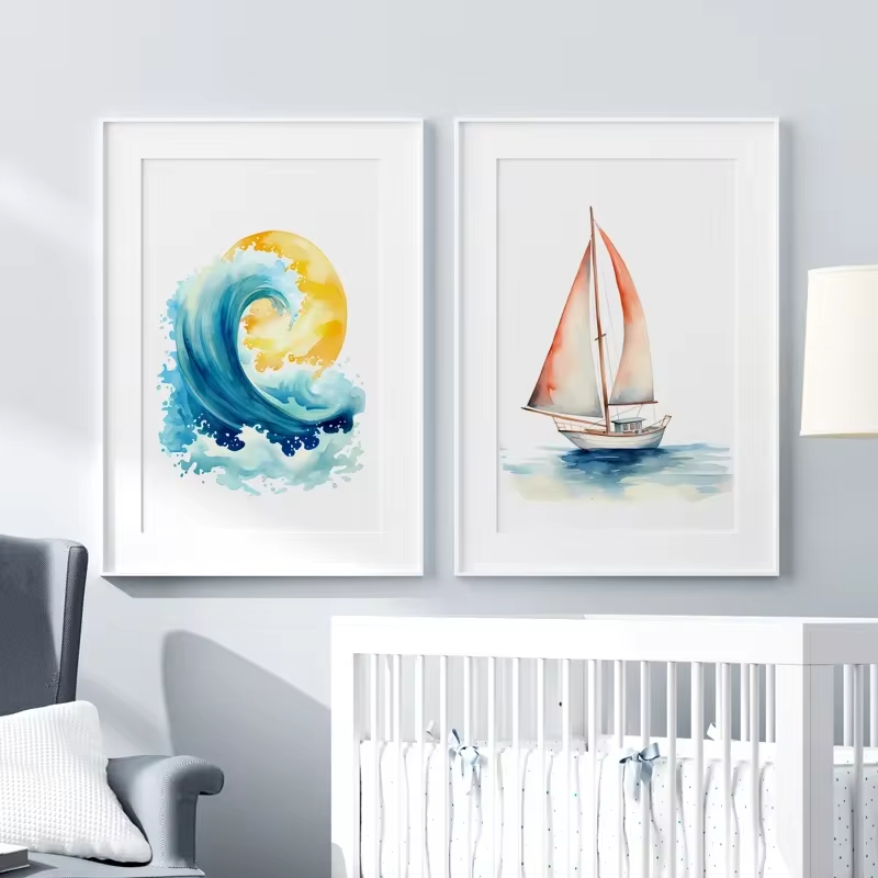 Sörf okyanus temalı kreş plaj  - Baby Nursery Themes incelemesi ve fiyatı