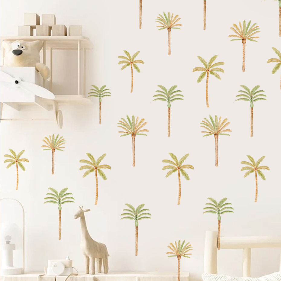 Boho hindistan cevizi palmiye  - Baby Nursery Vinyl Wall Stickers incelemesi ve fiyatı