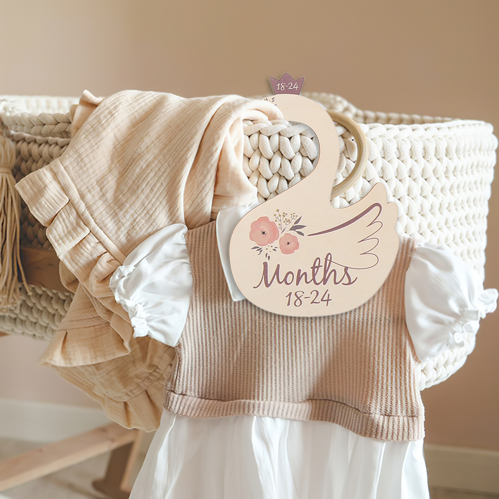 7 Parça Kuğu Şeklinde Ahşap Do - Baby Nursery Wardrobe incelemesi ve fiyatı