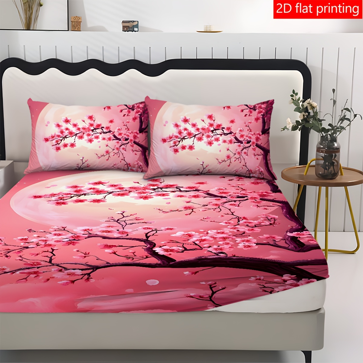 Pembe Ay Kiraz Çiçeği Desenli  - Baby Nursery Themes incelemesi ve fiyatı