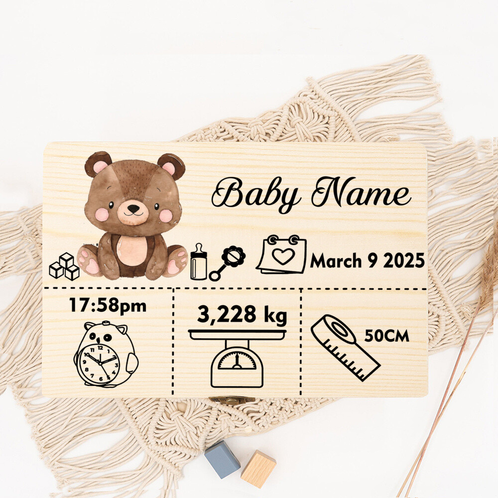 Sevimli Orman Hayvan Saklama K - Baby Keepsake Box incelemesi ve fiyatı