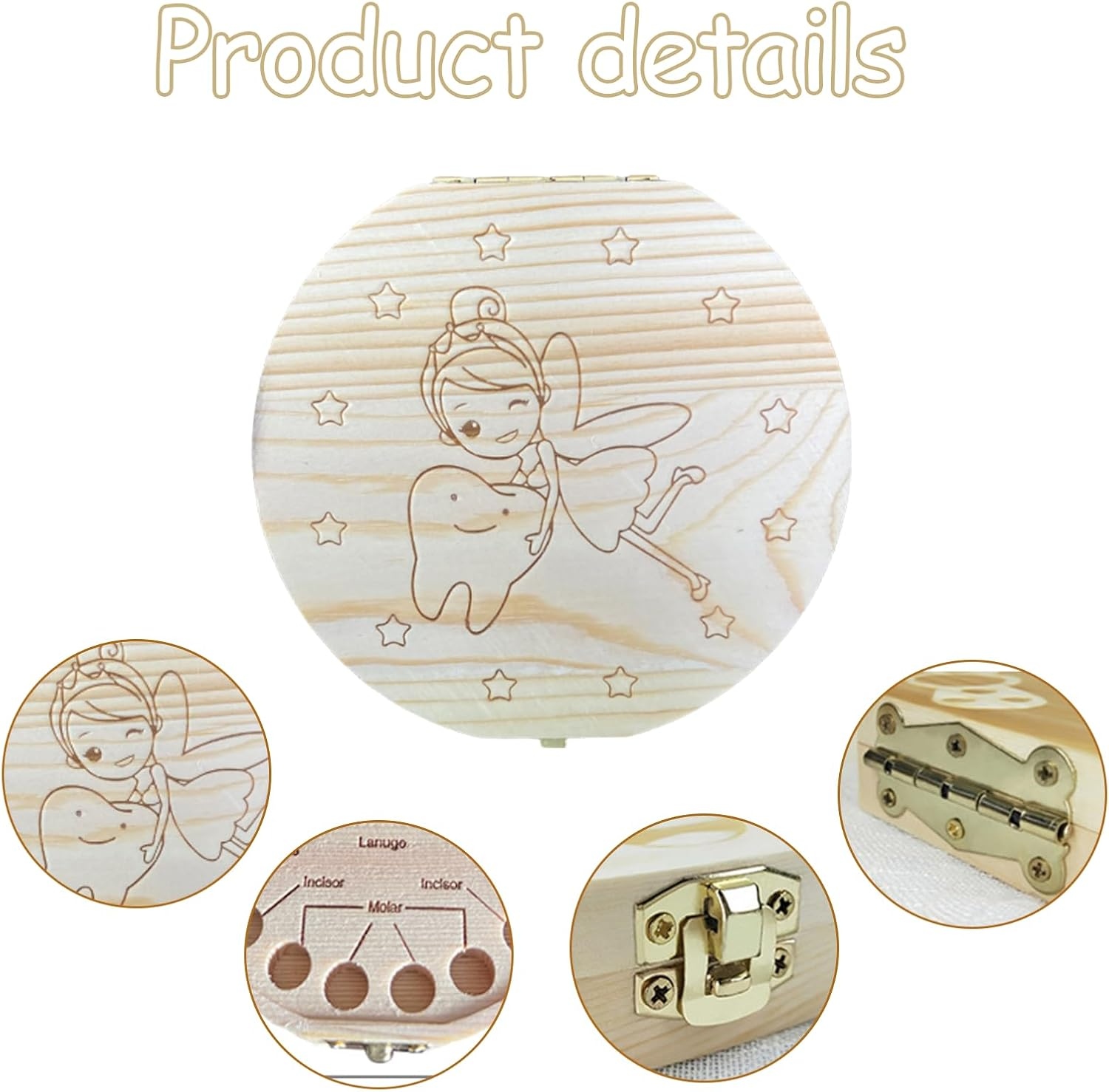 Ahşap Süt Dişi Saklama Kutusu  - Baby Keepsake Box incelemesi ve fiyatı