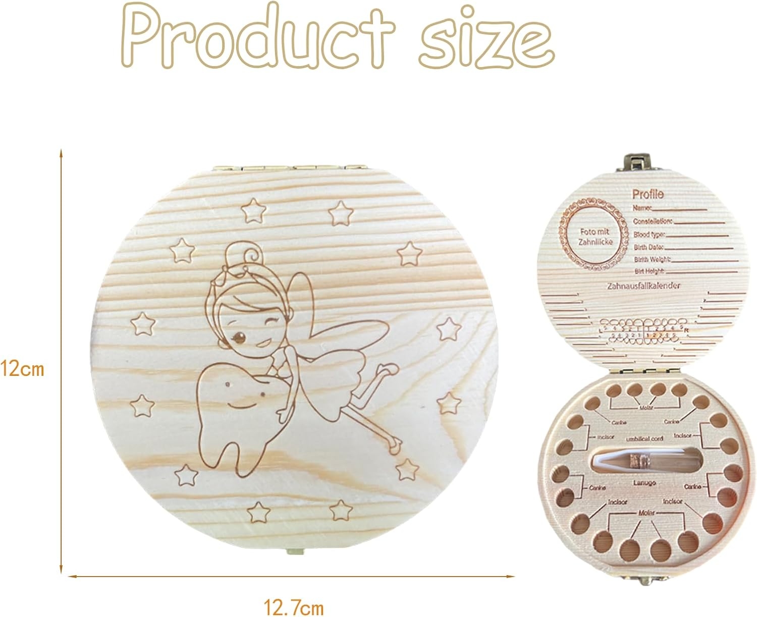 Ahşap Süt Dişi Saklama Kutusu  - Baby Keepsake Box incelemesi ve fiyatı