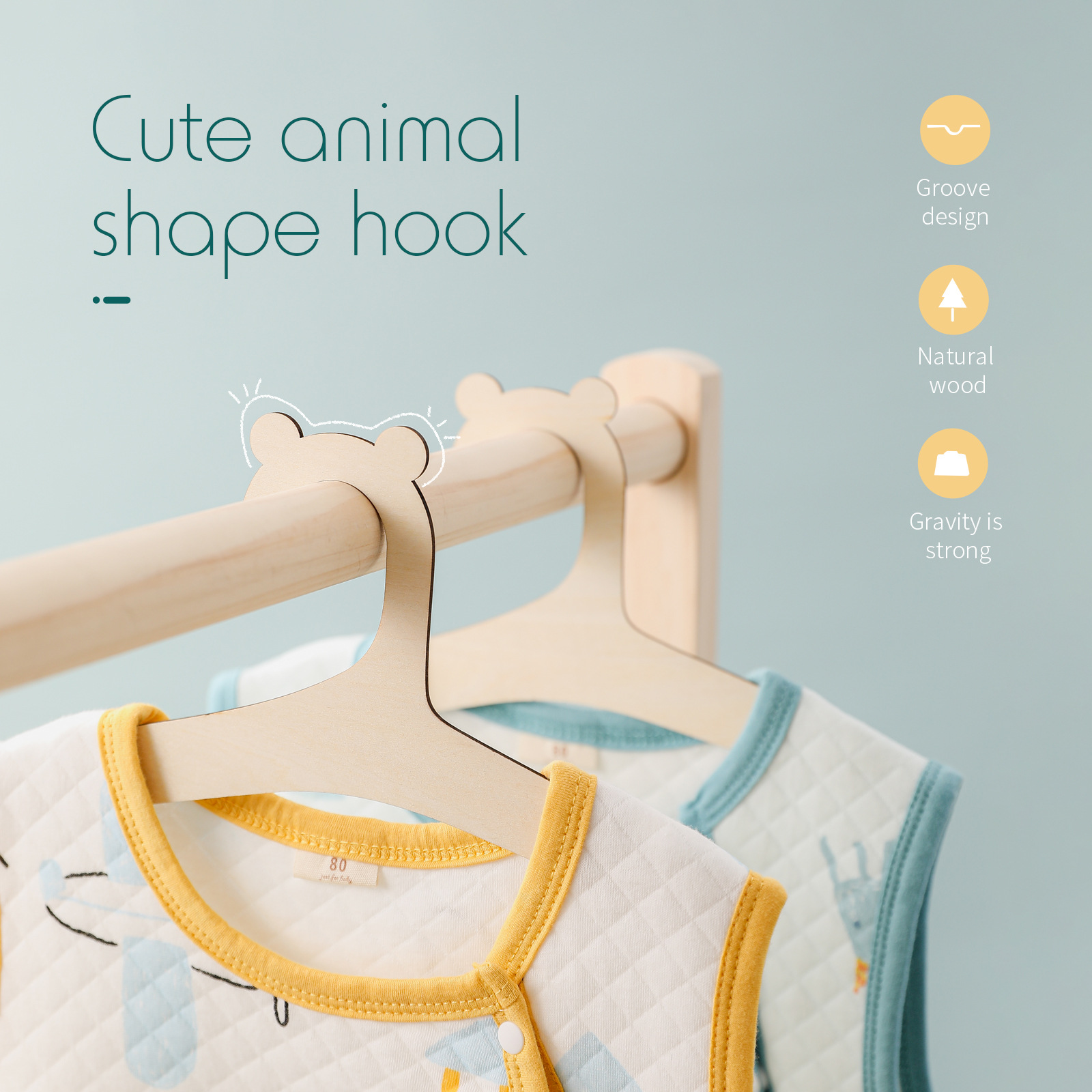 5/10 adet ahşap bebek askıları - Baby Nursery Uniform incelemesi ve fiyatı