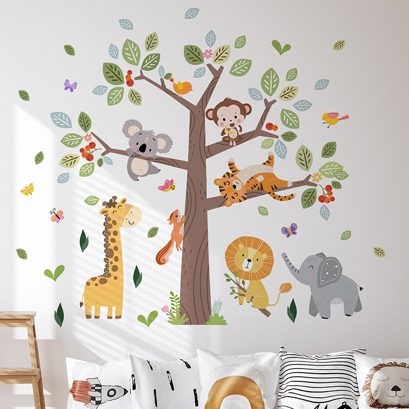 Büyük Orman Hayvan Duvar Stick - Baby Zoo Nursery incelemesi ve fiyatı