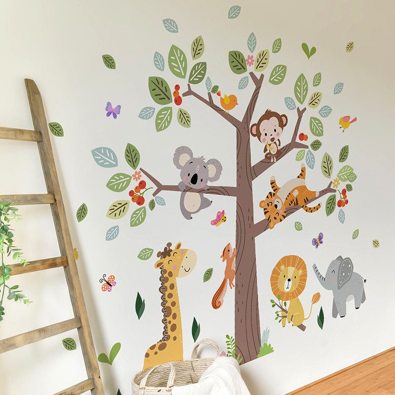 Büyük Orman Hayvan Duvar Stick - Baby Zoo Nursery incelemesi ve fiyatı