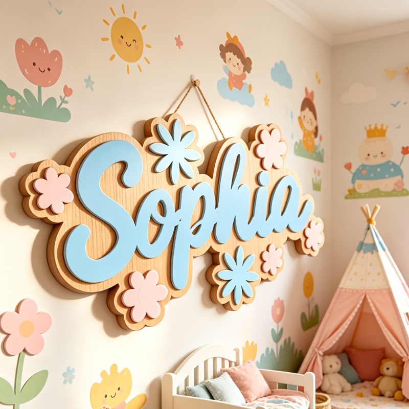 Kişiye Özel Çiçek Temalı İsiml - Baby Nursery Toy incelemesi ve fiyatı
