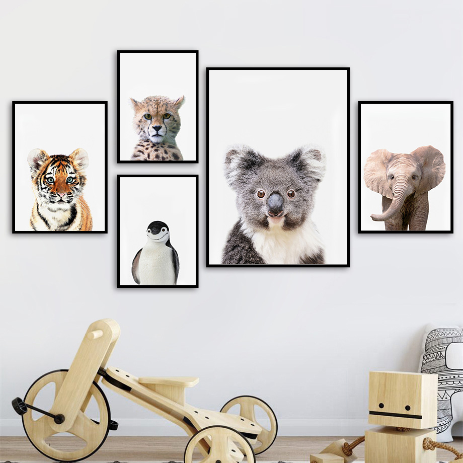 1 adet çerçevesiz kanvas tablo - Baby Zoo Nursery incelemesi ve fiyatı
